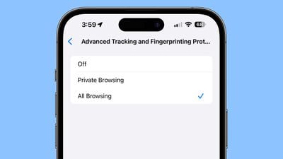 Safari tracking iOS 17 browsing