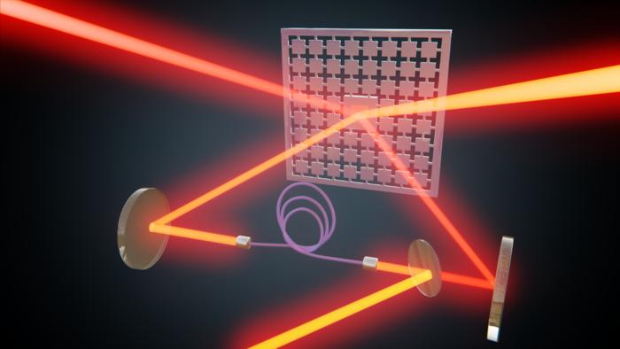 Membrane cooling with laser