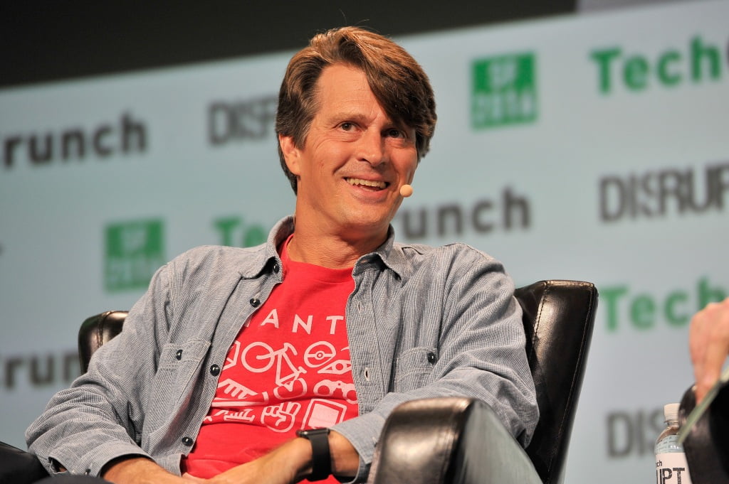 Niantic Labs John Hanke speaks on stage at TechCrunch Disrupt SF 2016